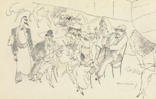 Jules Pascin - Scène de figures