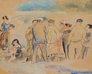 Jules Pascin - Sur la plage