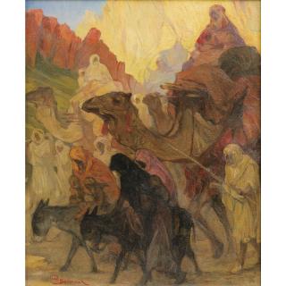 Jules Pierre Van Biesbroeck - La Caravane En Algérie
