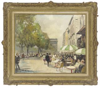 Jules René Hervé - A summer\'s day, Paris