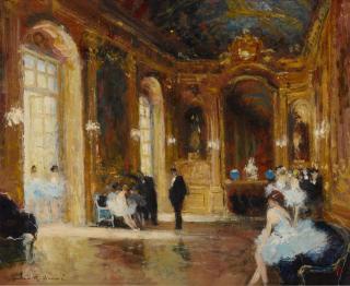 Jules René Hervé - Ballerines au foyer