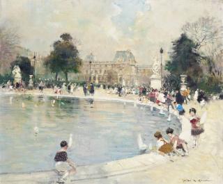 Jules René Hervé - Jardin Des Tuileries, Paris