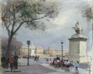 Jules-Rene Herve - Jardin en Louvre