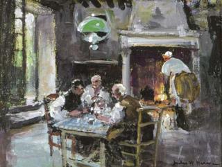Jules René Hervé - Le Souper: Dinner In The Kitchen