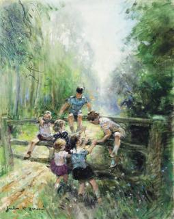 Jules René Hervé - Over the gate