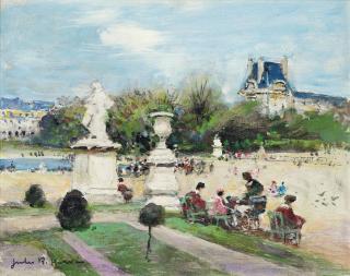 Jules René Hervé - The Tuileries, Paris