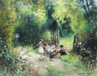 Jules René Hervé - Un instant de repos