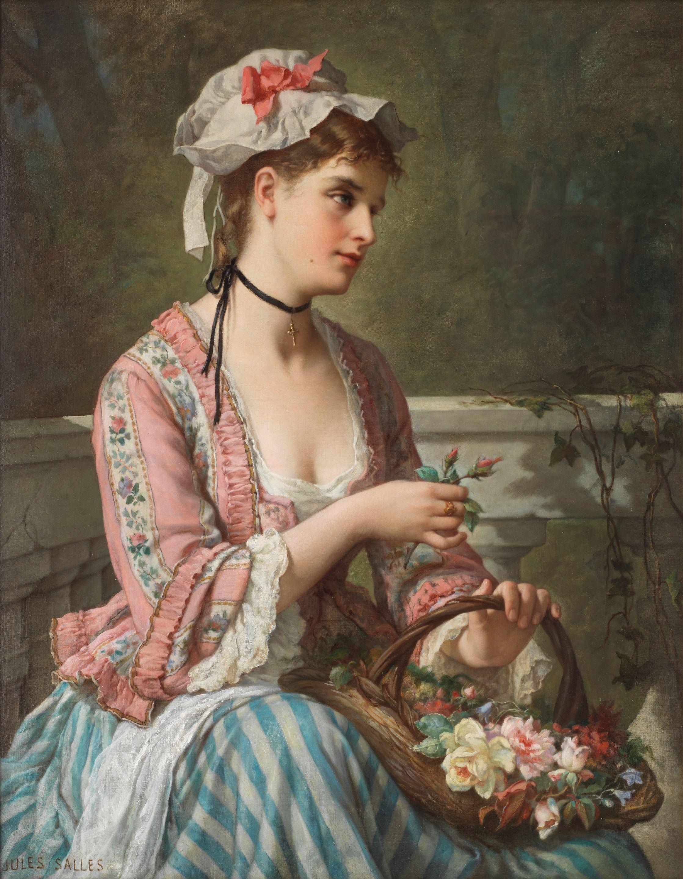 Jules Salles-Wagner - The flower seller