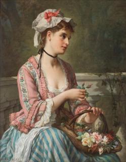 Jules Salles-Wagner - The flower seller