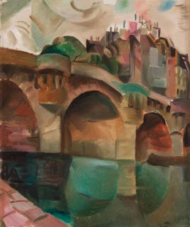 Jules Schyl - Cubist cityscape