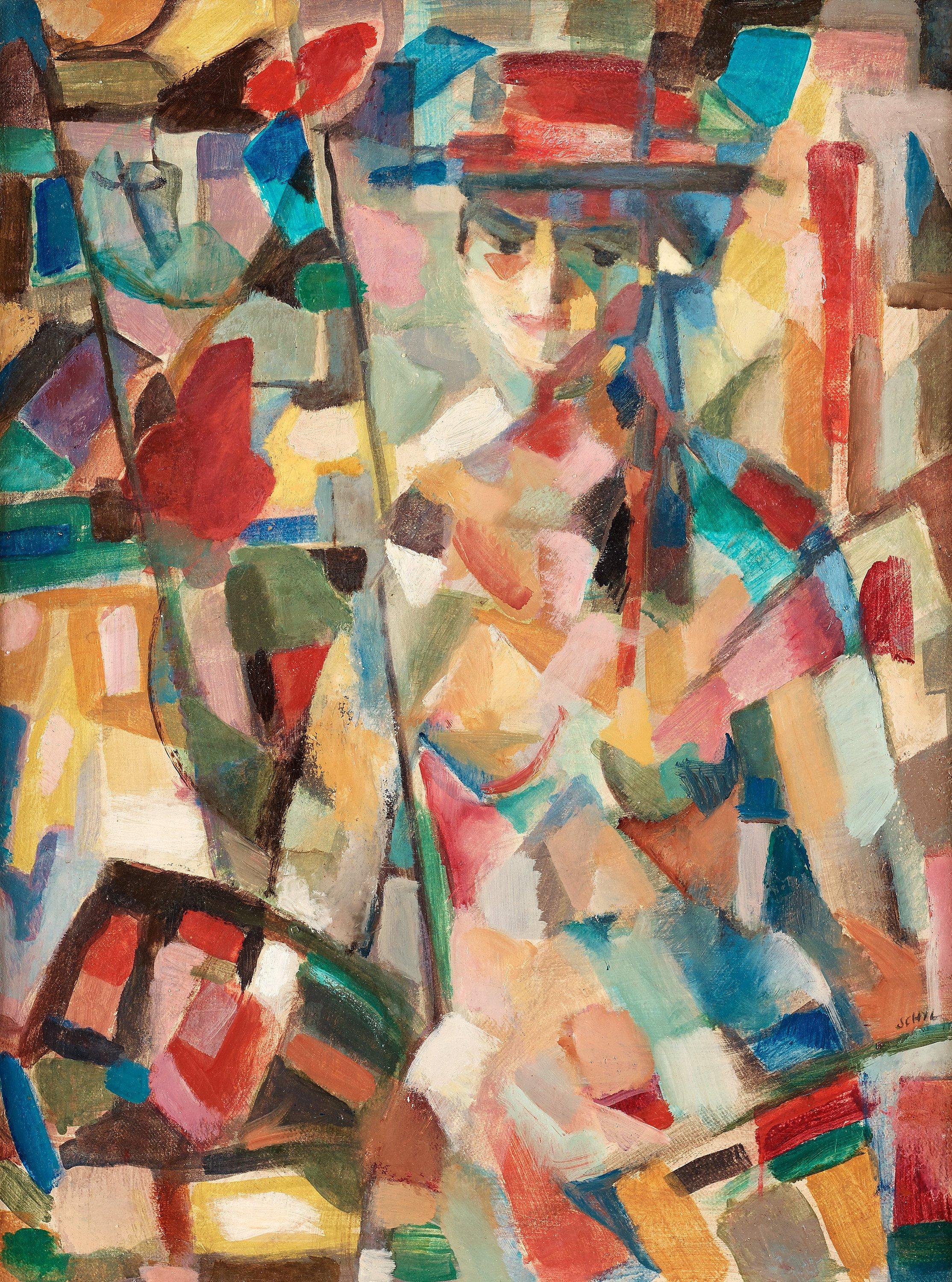 Jules Schyl - Cubist woman