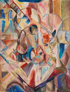 Jules Schyl - Woman and fruits.