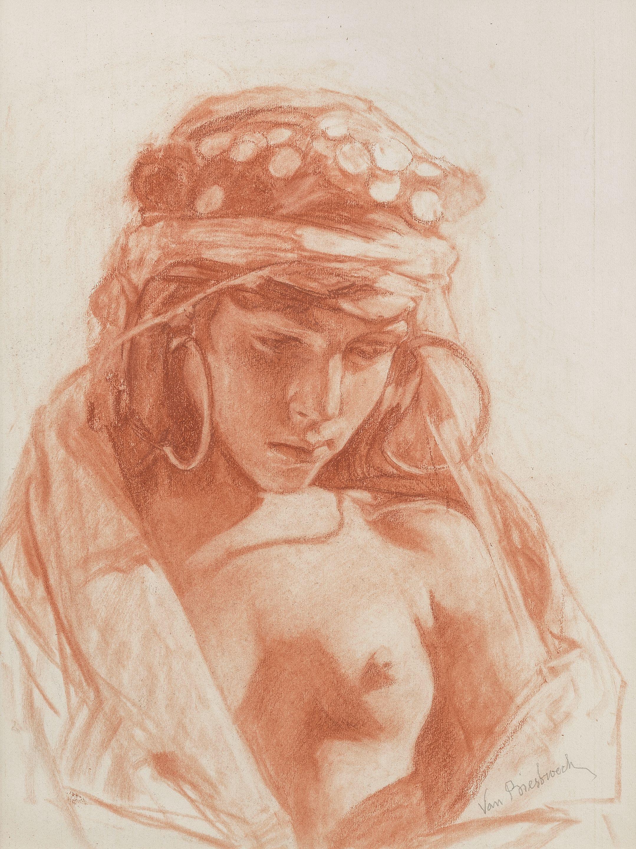 Jules van Biesbroeck - Portrait de jeune femme berbere