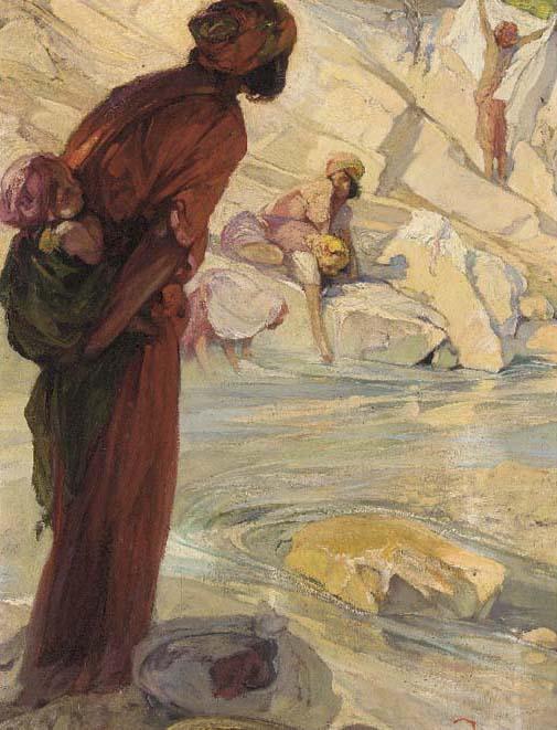 Jules Van Biesbroeck - The washerwomen