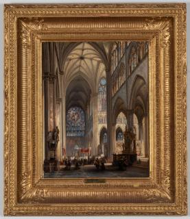 Jules Victor Genisson - Intérieur de la cathédrale d\'Amiens, 1859