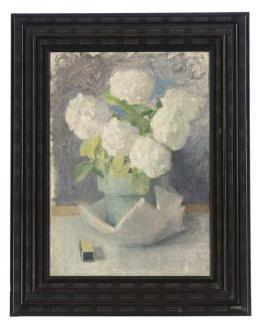 Julia Beatrice How - White Hydrangeas in a pot