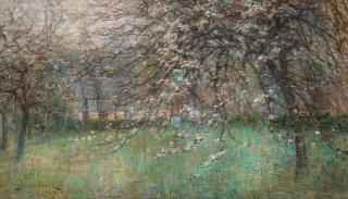 Julia Beck - Fruit Trees in Bloom, scene from Normandy