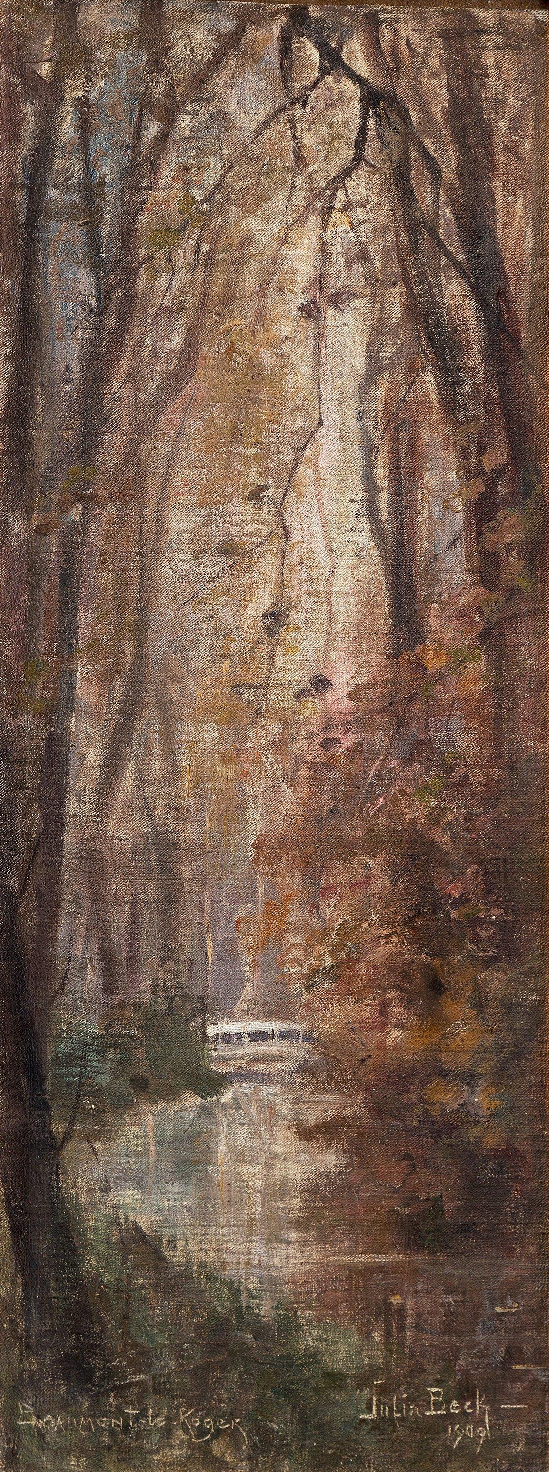 Julia Beck - River landscape from Beaumont-le-Roger