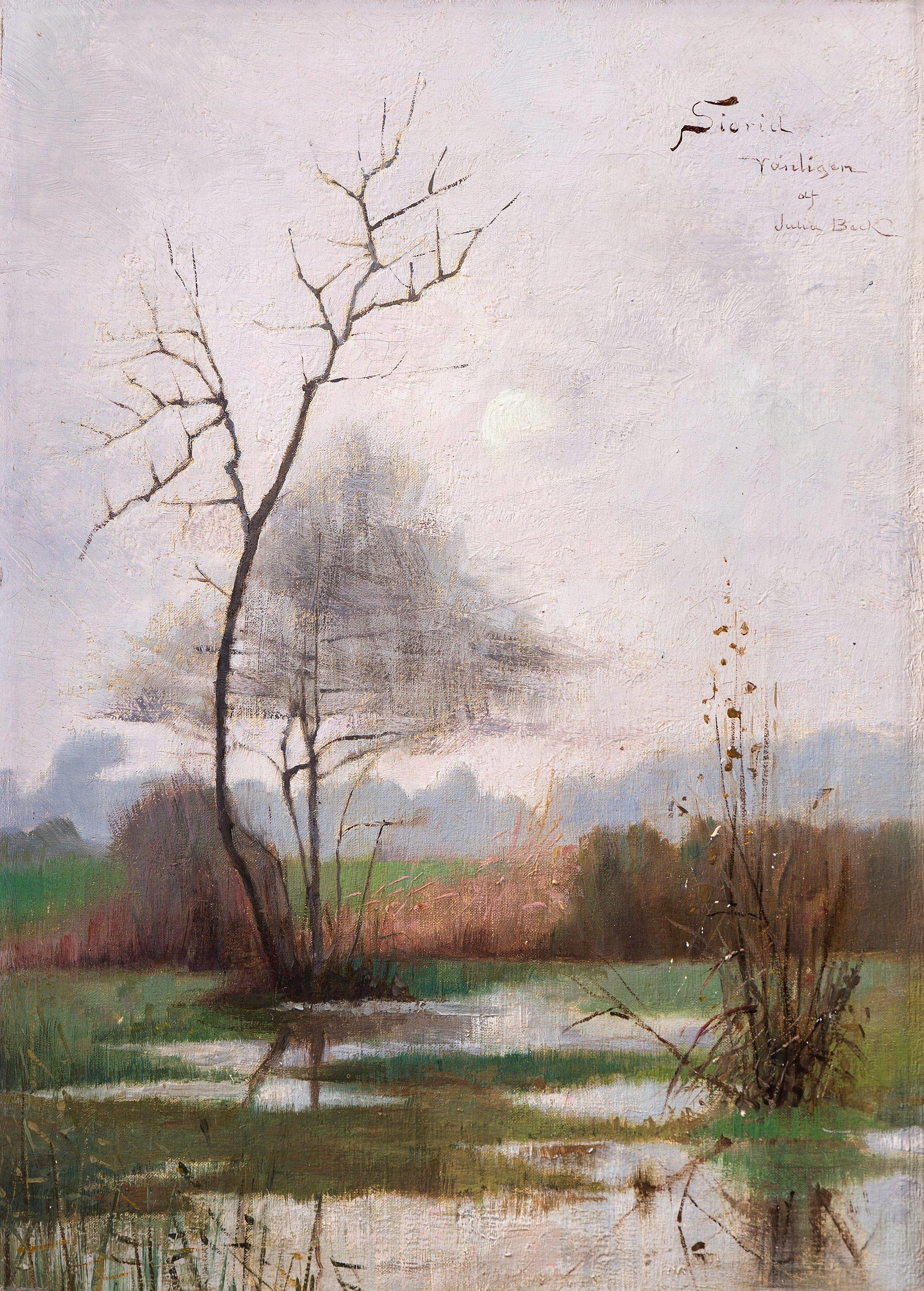 Julia Beck - River landscape from Montcourt