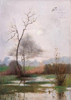 Julia Beck - River landscape from Montcourt