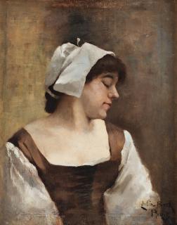 Julia Beck - \'Studiehufvud\' (Study of a head)