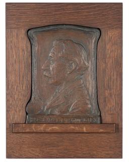 Julia M. Bracken Wendt - Portrait relief of René T. de Quélin