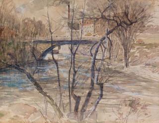 Julian Alden Weir - Mills Along the River