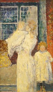 Julian Alden Weir - On The Porch