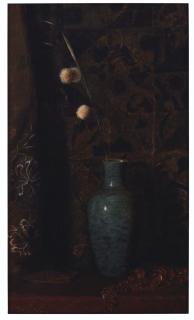 Julian Alden Weir - Still Life with Allium and Amber Beads