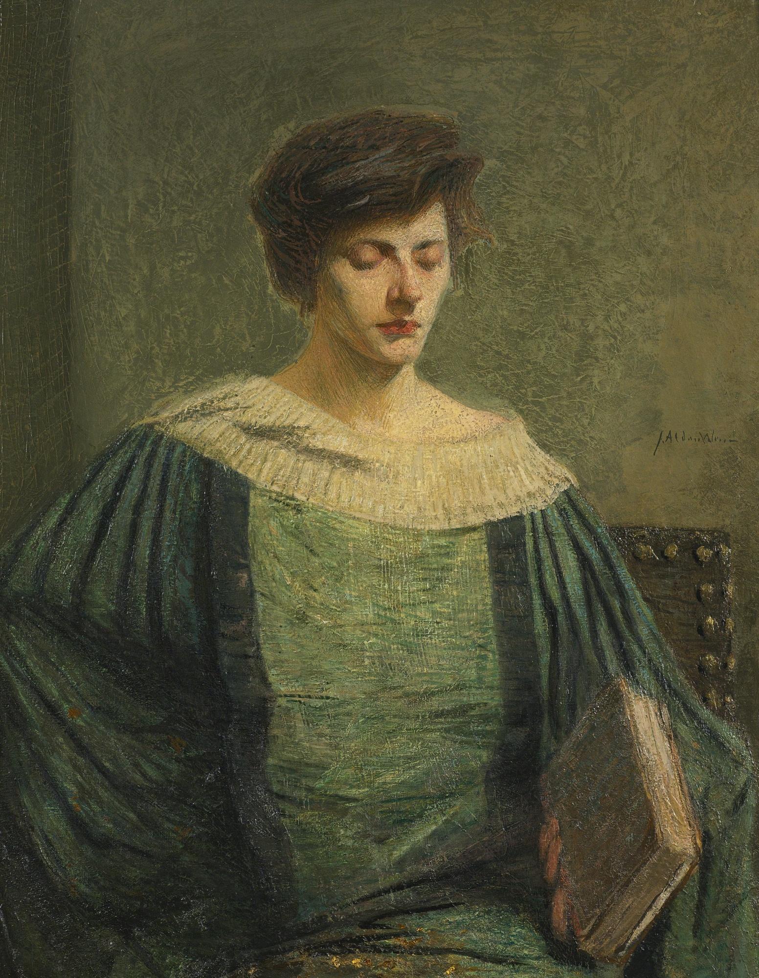 Julian Alden Weir - Woman Reading