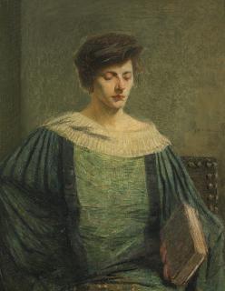 Julian Alden Weir - Woman Reading