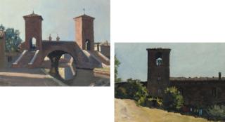 Julian Barrow - Comacchio; And Monastery Near Todi