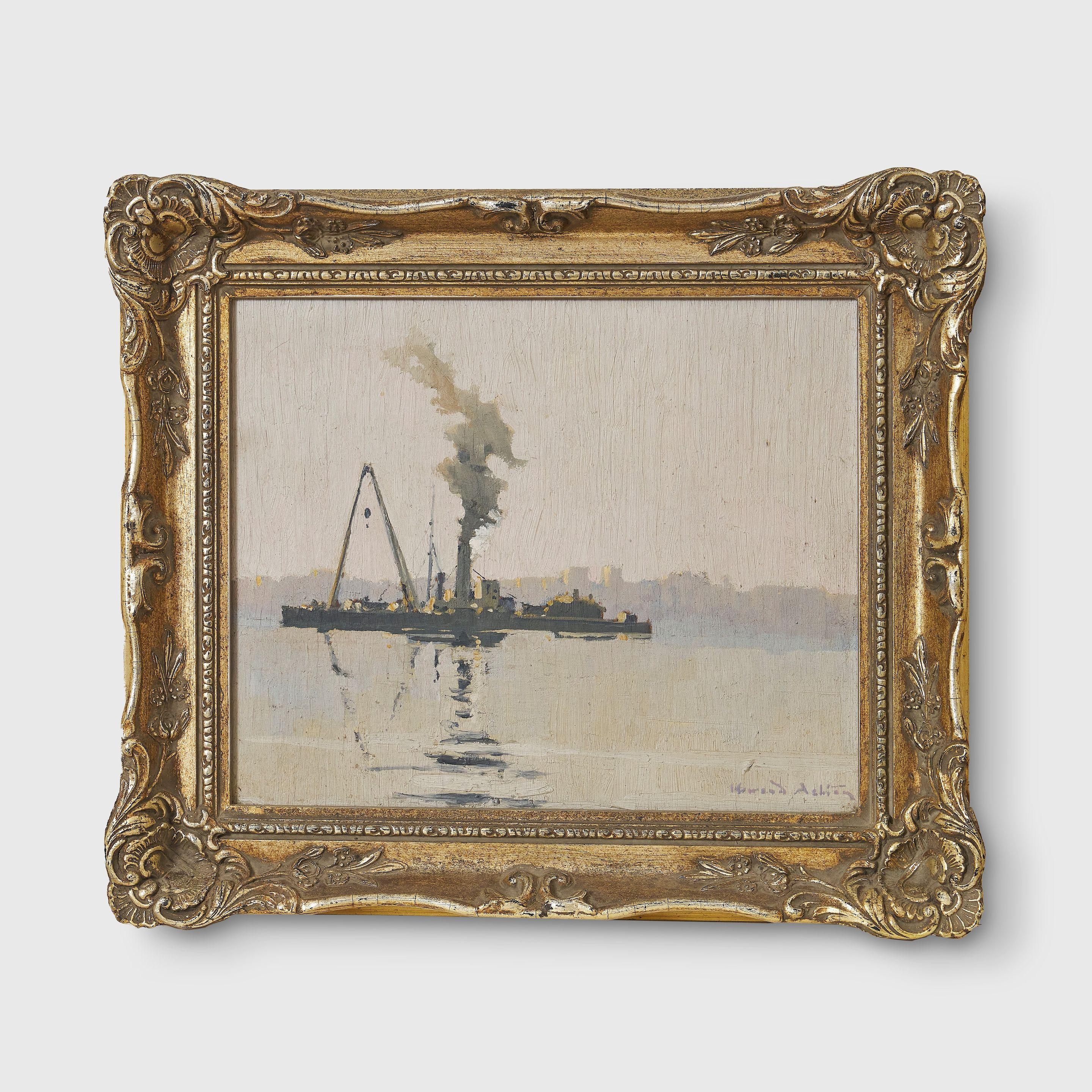 Julian Howard Ashton - (Dredging Sydney Harbour), Off Garden Island