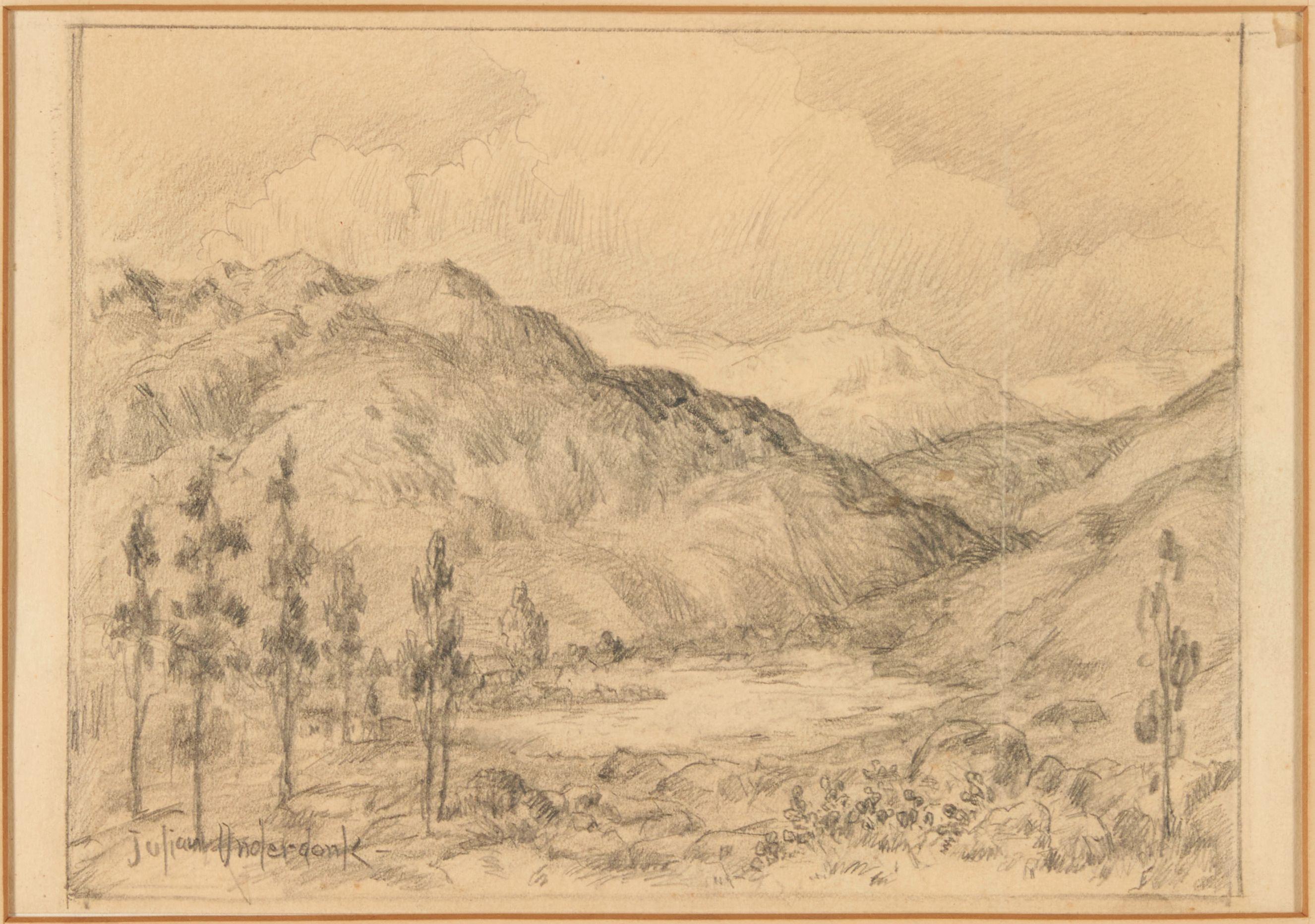 Julian Onderdonk - A Mountain Landscape with Billowing Clouds