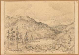 Julian Onderdonk - A Mountain Landscape with Billowing Clouds