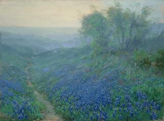 Julian Onderdonk - Bluebonnets at Dawn, North of San Antonio