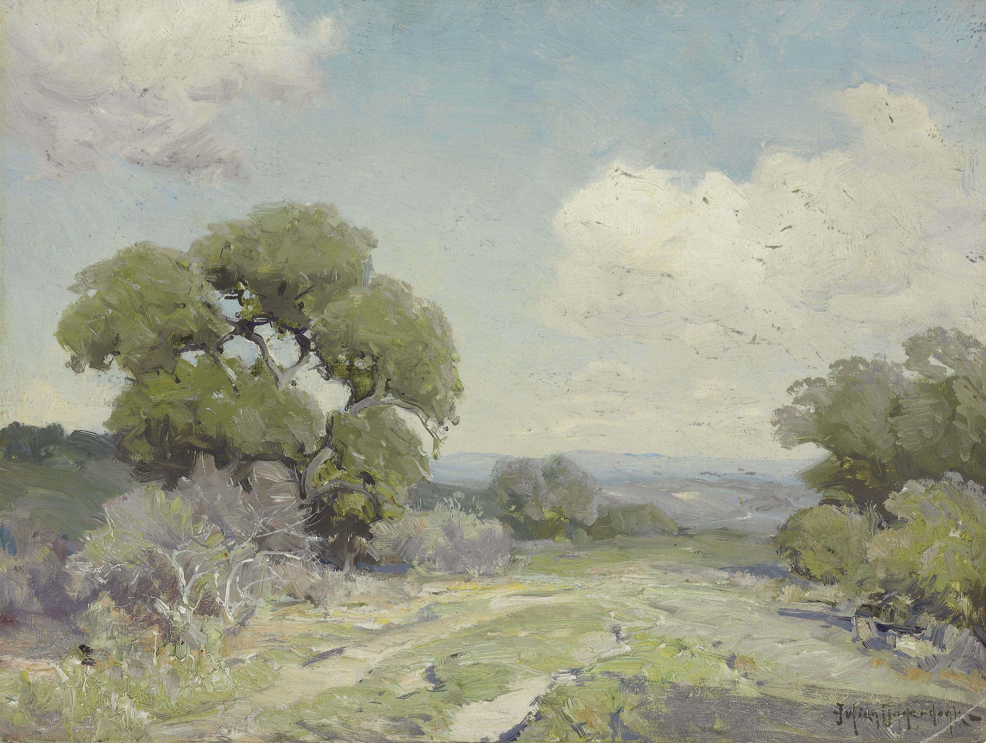Julian Onderdonk - Morning in the Live Oaks, Boerne, Texas