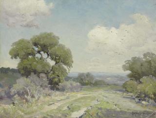 Julian Onderdonk - Morning in the Live Oaks, Boerne, Texas