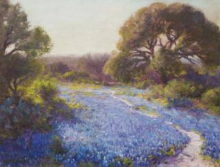 Julian Onderdonk - Path through the Bluebonnets