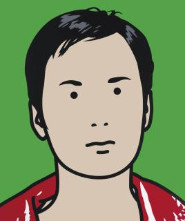 Julian Opie - Angelika, Gallery Assistant