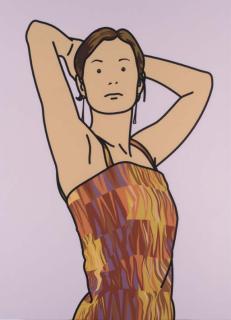 Julian Opie - Anya with Cocktail Dress