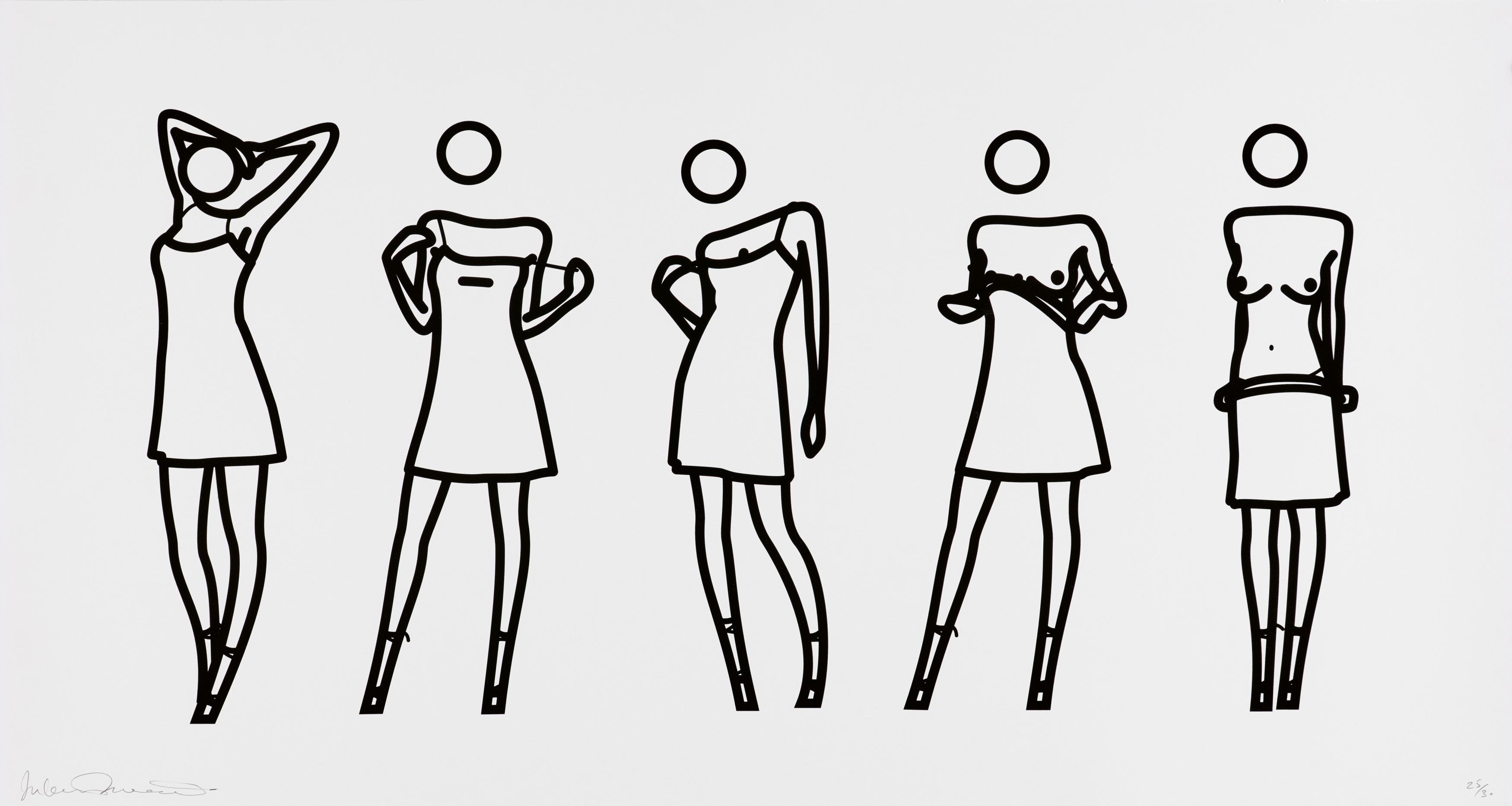 Julian Opie - Bijou gets undressed 2.