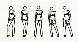 Julian Opie - Bijou gets undressed. 6