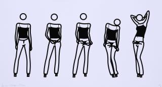 Julian Opie - Bijou gets undressed.