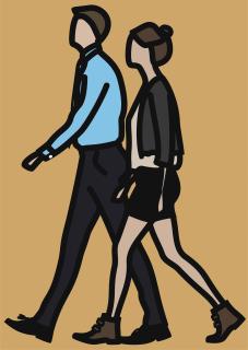 Julian Opie - Bobby and Natalie. 1.