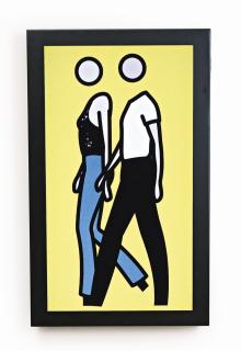 Julian Opie - Bruce And Sara Walking