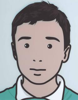 Julian Opie - David, schoolboy