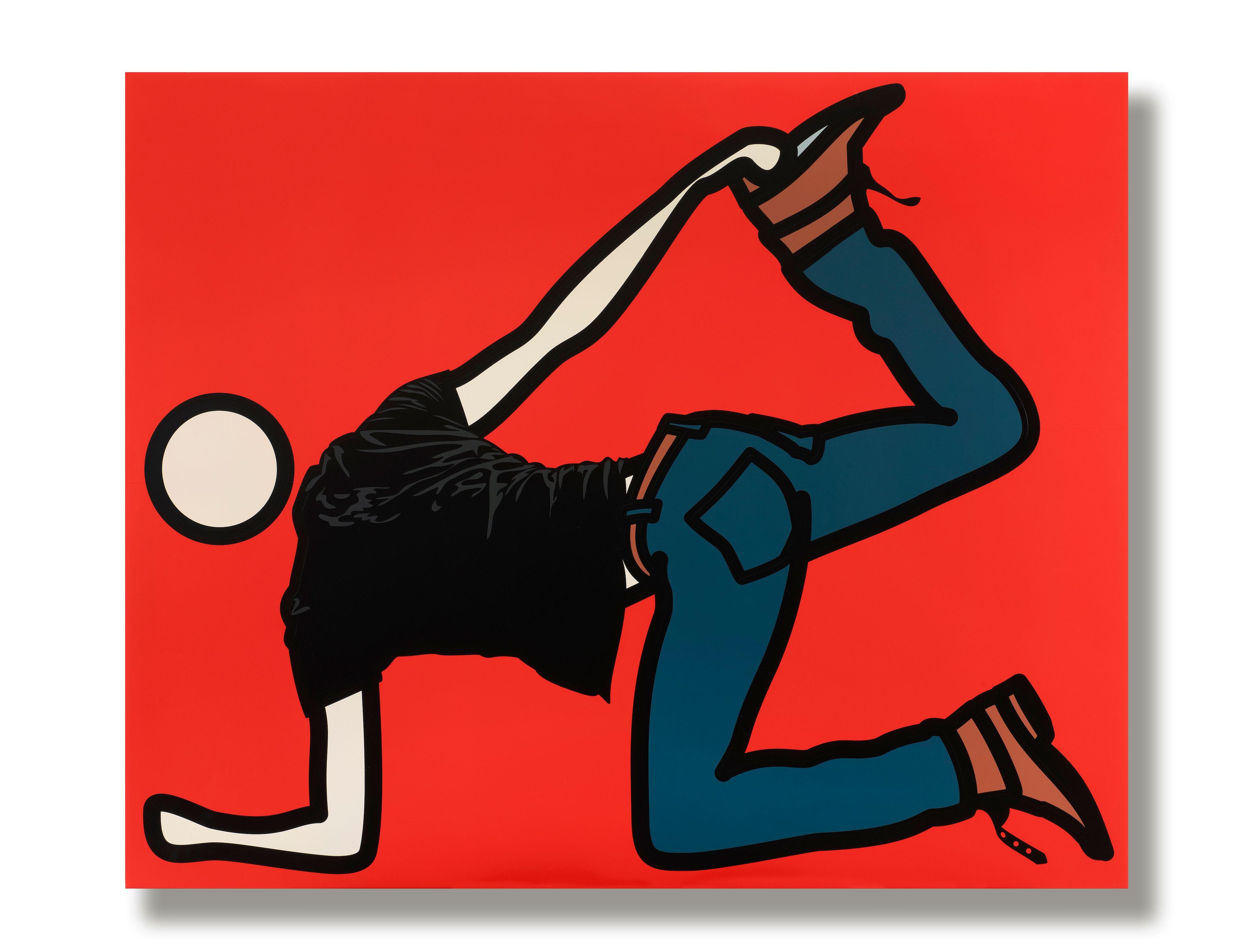 Julian Opie - Ed, Foot Hold
