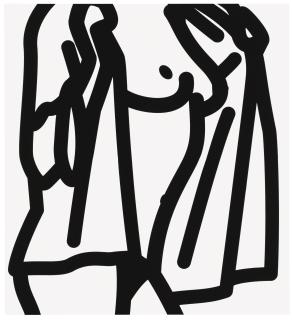 Julian Opie - Flocked Painting 03.