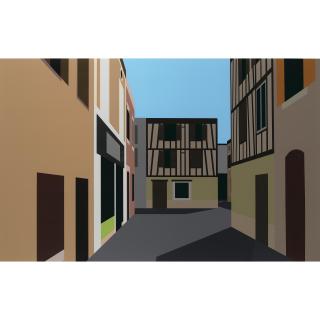 Julian Opie - French Village 6, from French Village